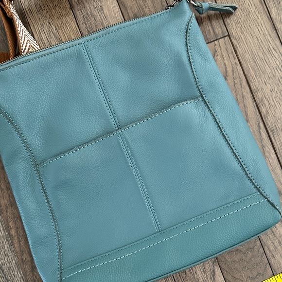 The Sak Blue Crossbody Bag with Chevron Strap - Picture 4 of 11